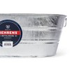 Behrens 16 Gallon Round Galvanized Weatherproof Steel Tub with Wire Handle and Offset Bottom for Indoor Home and Outdoor Garden Use, Silver - 4 of 4