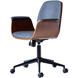 Nordlys Wood and Corduroy Adjustable Office Chair Modern Design Style Upholstery Bedroom - 1 of 4