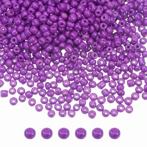 Unique Bargains Loose Craft DIY Earring Necklace Making Glass Round Beads 6000 Pcs - 1 of 4