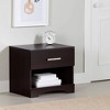 South Shore Gramercy Nightstand with Drawer Chocolate - 4 of 4
