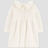 Carter's Just One You® Baby Girls' 2pc Ruffle Sweater Dress - Ivory - 3 of 4