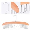 REGALWOVEN 2 Pcs Bra and Belt Hangers, Wood Space Save Durable Clothes Hangers 8 Hooks - 3 of 4