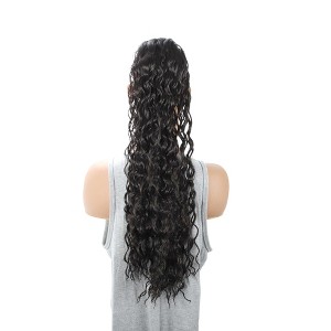 Unique Bargains Women's Latin American curly ponytail long hair Hair Extensions High Temperature Fiber 22IN 1 Pc - 1 of 4