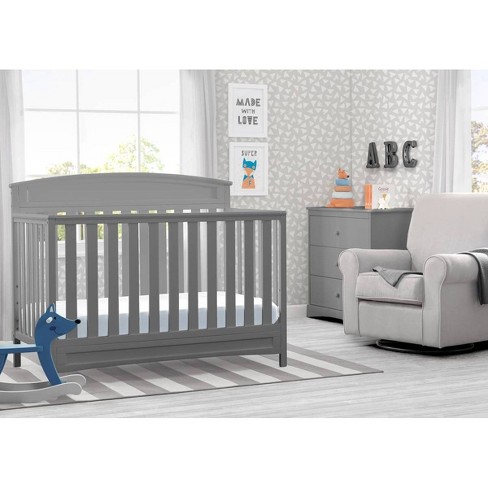 Delta Children Sutton 4 In 1 Convertible Crib Gray Target