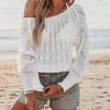 Women's Chic Lightweight Cover Up Sweater with Open Knit Design - Cupshe - 3 of 4