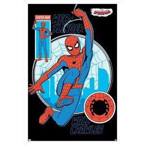 Trends International Marvel Your Friendly Neighborhood Spider-Man - Wall Crawler Framed Wall Poster Prints - 1 of 4