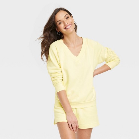 Yellow Seamless Sweater by Universal Works on Sale