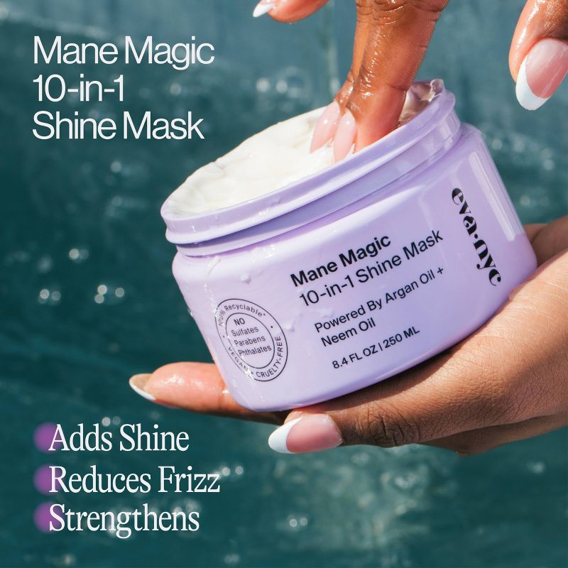 Eva NYC Mane Magic 10-in-1 Shine Hair Mask - 8.4 fl oz, 3 of 8
