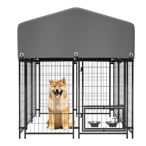 Mlmh & Kngwa 50.8"W Outdoor Heavy Duty Dog Crate - 1 of 4