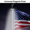 Yescom 14" Flagpole Eagle Topper Finial Ornament for Telescopic Pole Black Yard Outdoor - 3 of 4
