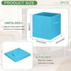 Unique Bargains Fabric Storage Bins 3 Pcs - 2 of 4