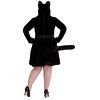 HalloweenCostumes.com Plus Size Women's Black Cat Costume - 2 of 2
