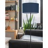 Cal Lighting 150W 3 wayt Cromwell Metal Floor lamp with Navy Blue Linen Shade - 4 of 4