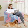 Colorful Bean Bag Chair for Kids Adults, Living Room Furniture Tie-Dye Beanbag Couch Sofa, Soft Fluffy Faux Fur Bean Bag Lazy Sofa for Gaming Reading - 3 of 4