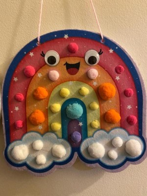 Dan&Darci Pom Pom Arts & Crafts Kit for Toddlers - Easy Toddler Art Activity Craft for Little Boys & Girls Ages 3-6 Years Old Kids Sensory Activities