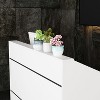 Famapy White Reception Desk Modern Style Lightweight - 4 of 4