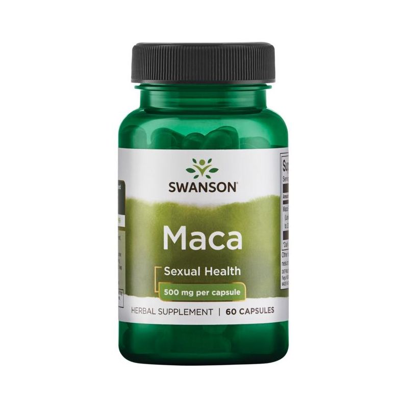 Swanson Herbal Supplements Maca Root 4:1 Extract 500 mg Capsule 60ct, 1 of 3