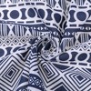 INSPIRE CHIC Women's Geometric Printed Cotton Linen Lace Trim Square Scarves 1Pc - 4 of 4
