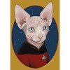 Juniors Womens Star Trek: The Next Generation Captain Jean Luc Picard Cat Festival Muscle Tee - 2 of 4