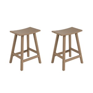 WestinTrends Outdoor Patio Adirondack Counter Height Stool Chair - 1 of 4