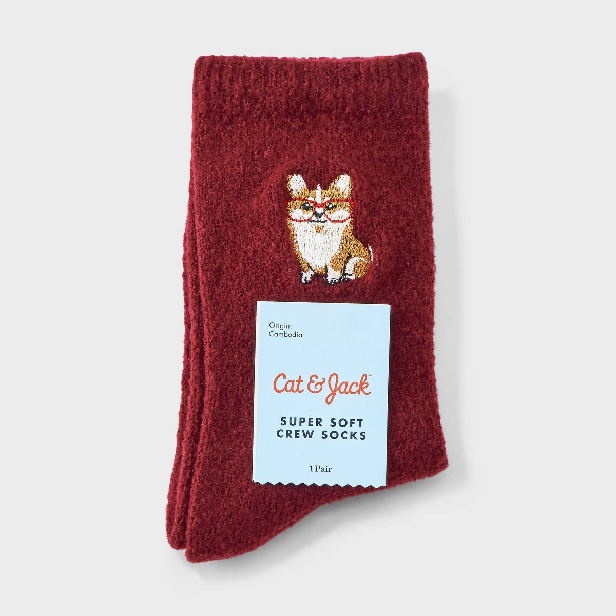 Girls' Sweater Cozy Crew Socks - Cat & Jack™ - thumbnail 8