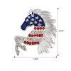 Anna-Kaci Crystal Rhinestone 4th of July American USA Flag Patriotic Pin Brooch - 2 of 4