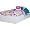 HomeStock Mates Bed with 3 Drawers Pure White Logik - 2 of 4