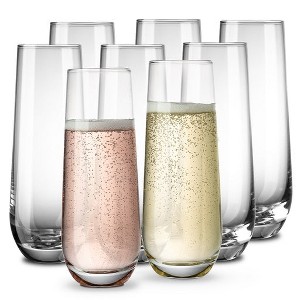 Kook Stemless Champagne Flutes 9,4 oz, Set of 8 - 1 of 4