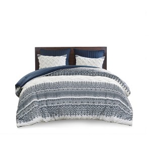 Gracie Mills Robbins 3-Piece Cotton Comforter Set with Chenille Tufting - 1 of 4