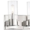 Minka Lavery Modern Wall Light Chrome Hardwired 24 1/2" 4-Light Fixture Clear Glass Shade for Bathroom Vanity Living Room Hallway - 3 of 3