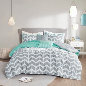 PAGED Comforter Set 3 Piece Poly Clipped Chenille Bedding Comforter Sets with 2 Shams - 1 of 4