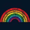 Adult Design By Humans Retro Rainbow Pride Parade By MusicoIlustre T-Shirt - 2 of 2