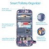 Portable Toiletry Cosmetic Travel Bag, Large Water Resistant Hanging Makeup Organizer Storage Pouch Case - 4 of 4