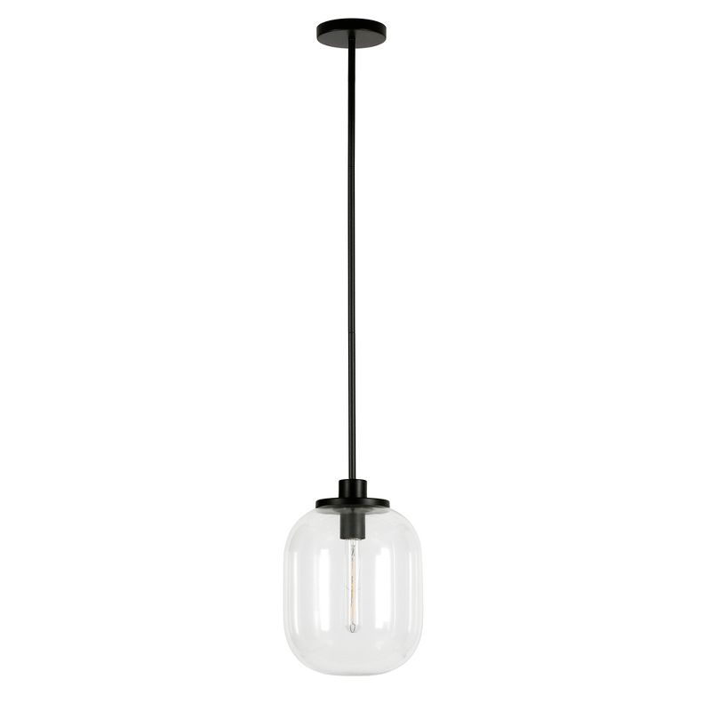 Hampton & Thyme 9.62" Wide Pendant with Glass Shade, 1 of 10