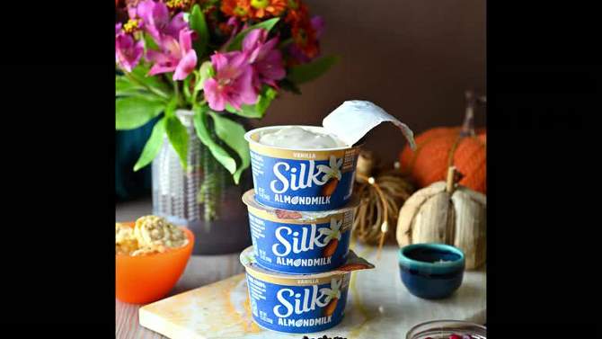 Silk Vanilla Almond Milk Yogurt Alternative - 4ct/5.3oz Cups, 2 of 11, play video