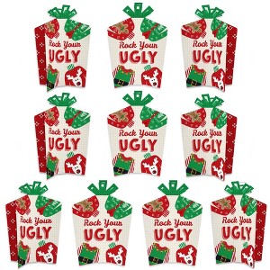 Big Dot of Happiness Ugly Sweater - Table Decorations - Holiday and Christmas Party Fold and Flare Centerpieces - 10 Count - 1 of 4