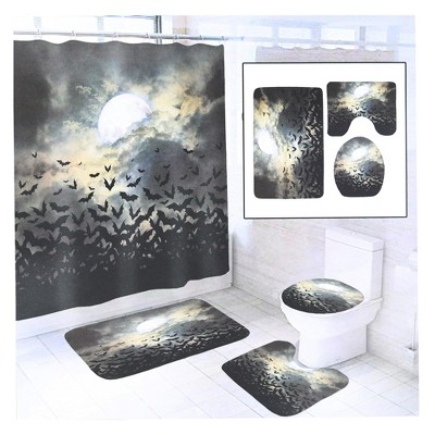 Seeing Red Halloween 4-piece Bathroom Set | Bats : Target