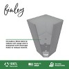 Bloem 25" Tall Finley Square Resin Planter with Optional Knockout Drainage - 3 of 4