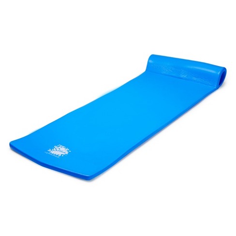 TRC Recreation Splash 1.25 Thick 70 Long Foam Swimming Pool Water Raft  Lounger with Roll Pillow, No Inflation Needed, for Pool or Lake, Bahama  Blue : : Toys & Games