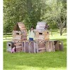 HearthSong 16 Panel Cabin Style Fantasy Forts Indoor Fort Building Kit for Kids 4 and up, with Sturdy 22 Inch Square Cardboard Panels and Hook and Loop Connectors - image 2 of 4