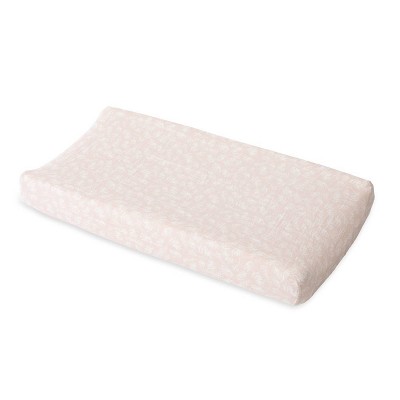 red changing pad cover