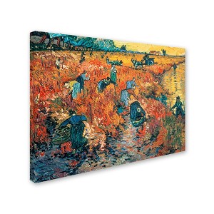 Trademark Fine Art -Vincent van Gogh 'Red Vineyards at Arles 1888' Canvas Art - 1 of 4