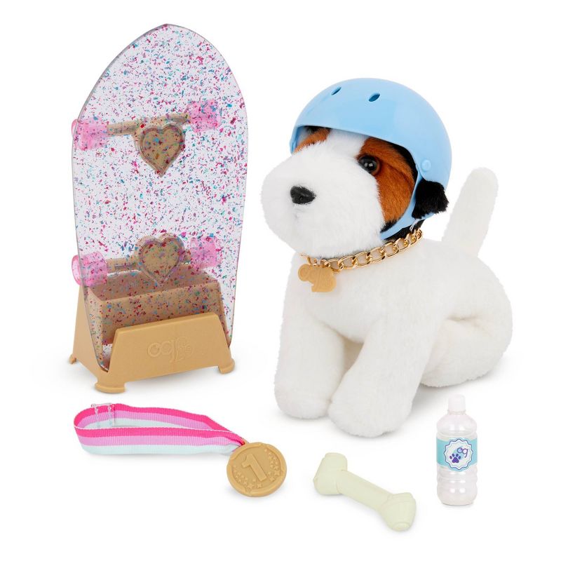 Our Generation Pro Skater Pup Posable 6&#34; Pet Accessory Set, 6 of 8