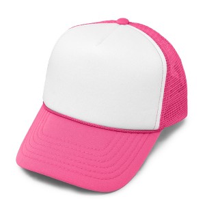 Dalix Youth Childrens Mesh Adjustable Trucker Cap - 1 of 4