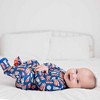 Lev Baby Infant Boys' Buttery Soft Firetruck Double Zipper Footie Pajama - 4 of 4