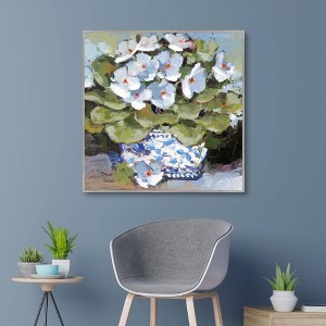 Masterpiece Art Gallery 35"x35" African Violets Wall Art - 1 of 4