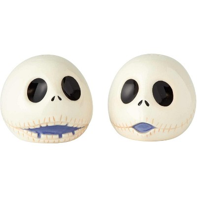 Enesco Nightmare Before Christmas Jack Skellington Head Ceramic Salt & Pepper Shakers