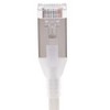 Monoprice Cat6A Ethernet Patch Cable - 5 Feet - White | Snagless, Double Shielded, Component Level, CM, 30AWG - SlimRun Series - 4 of 4