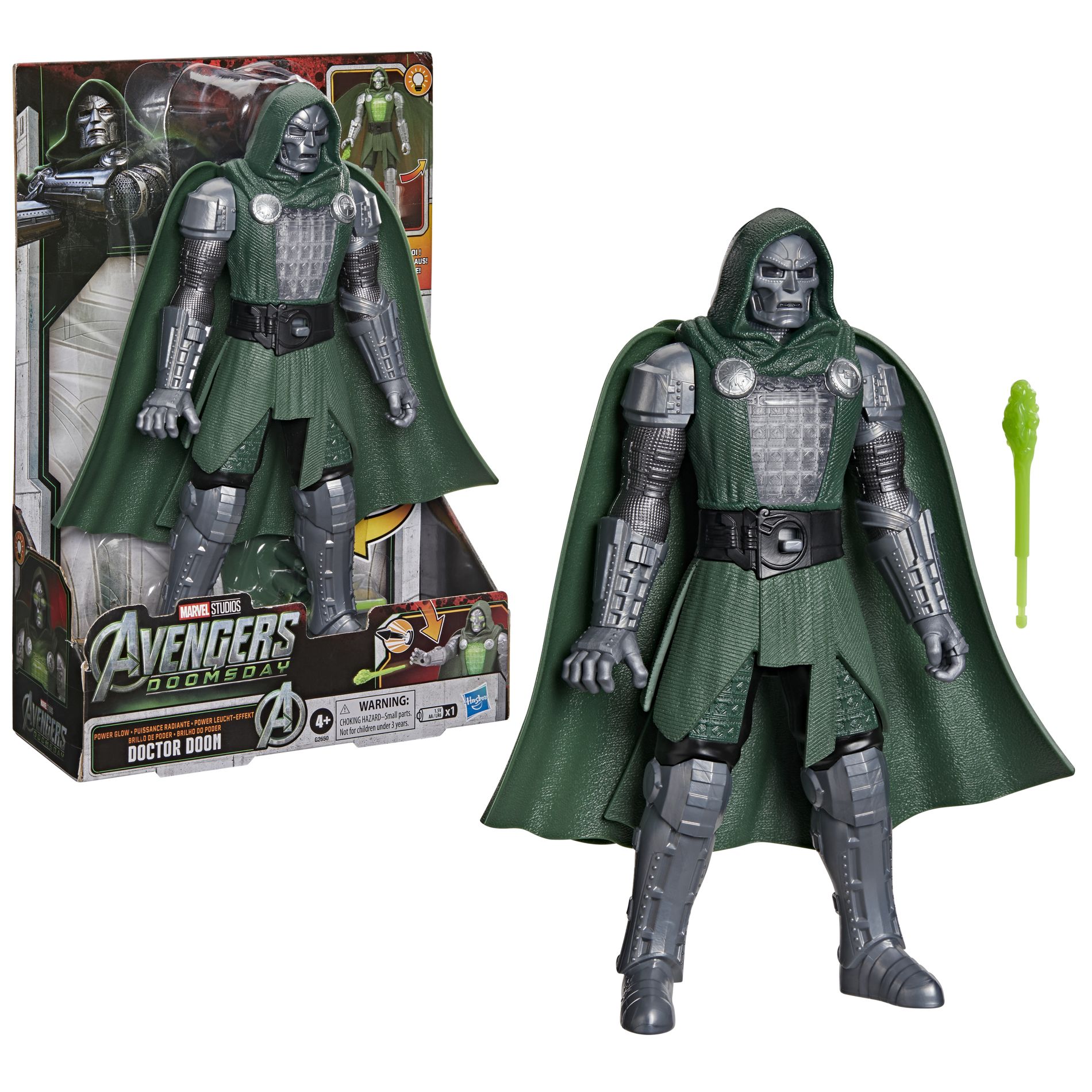 Marvel Studios Avengers Doomsday Power-Glow Doctor Doom Action Figure