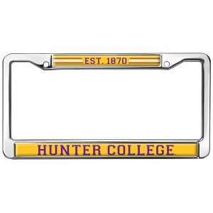 Hunter College Full Size Standard License Plate Metal Frame - 1 of 4
